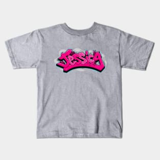 Jessica graffiti name Kids T-Shirt